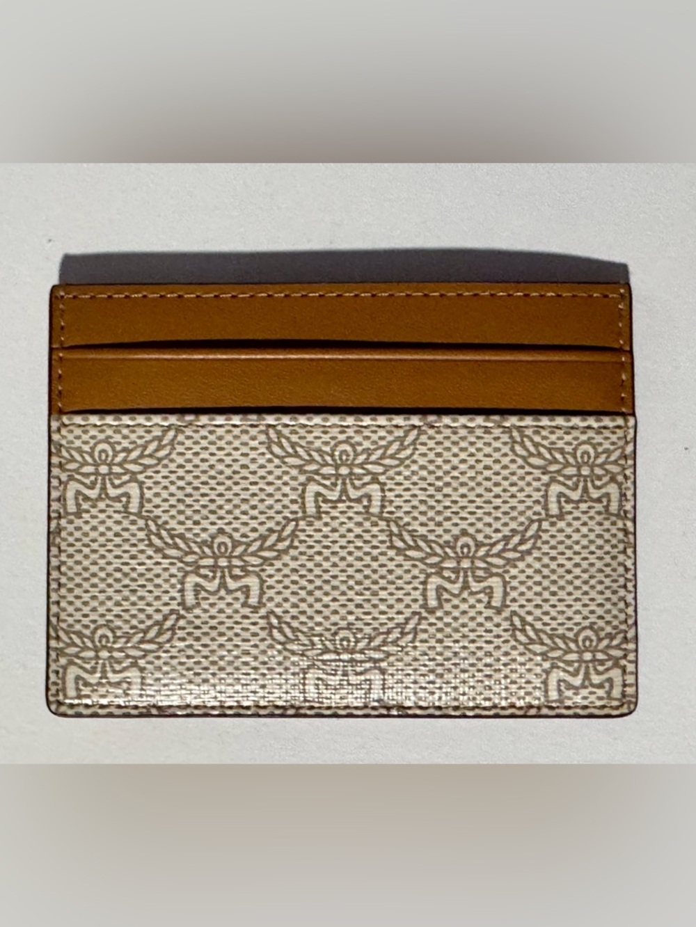 MCM Himmel Tan Card Holder